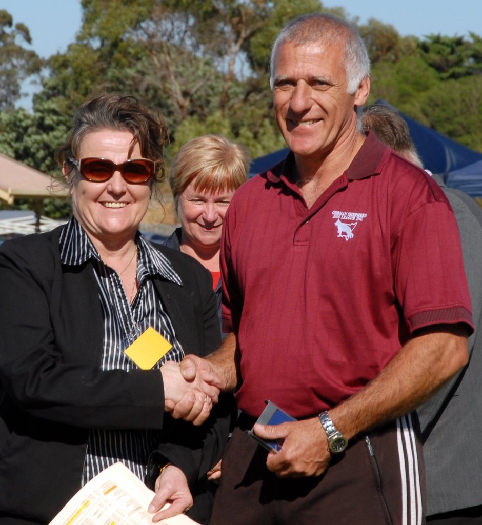 John receiving Our Bronze Medal